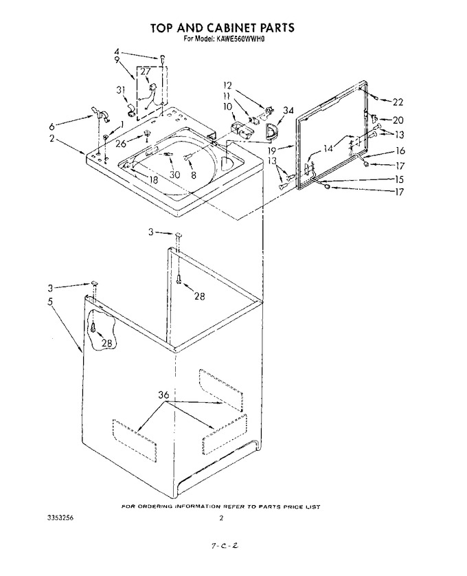 Diagram for KAWE560WWH0