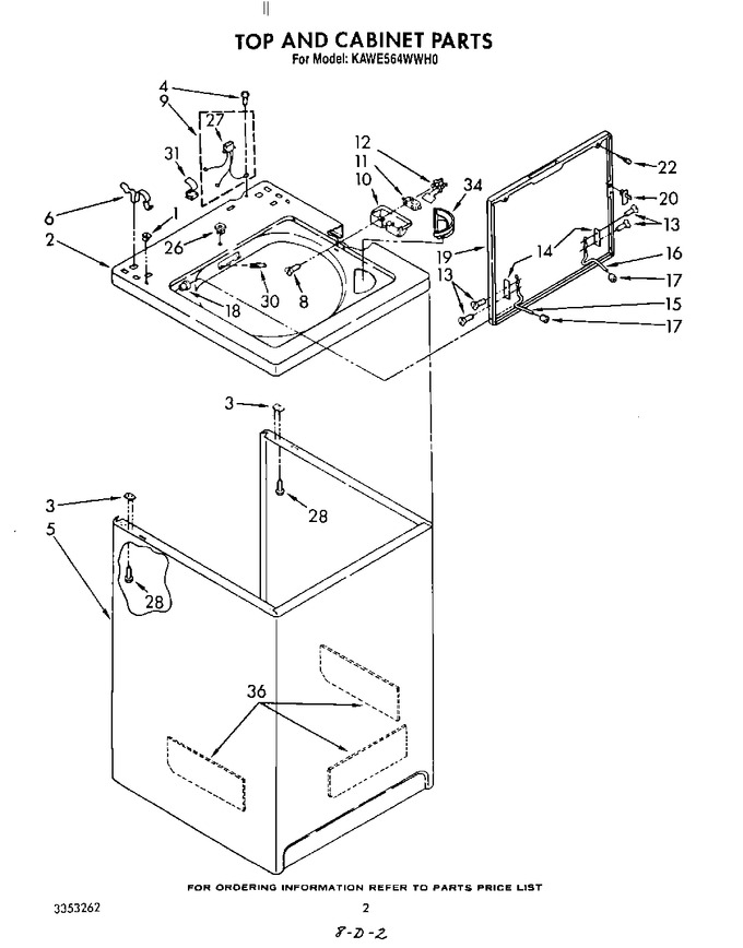 Diagram for KAWE564WWH0