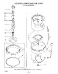 Diagram for 05 - Agitator, Basket And Tub