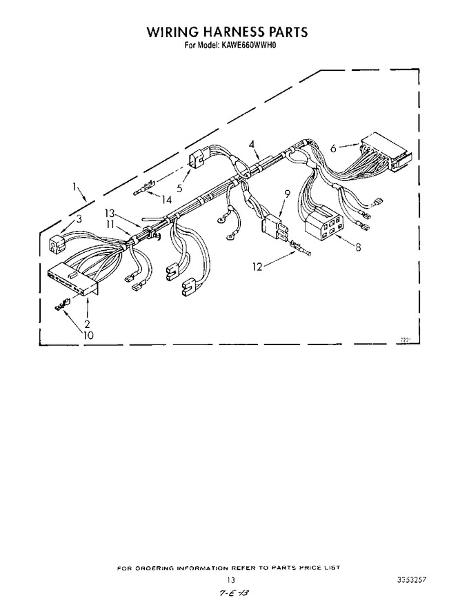 Diagram for KAWE660WWH0