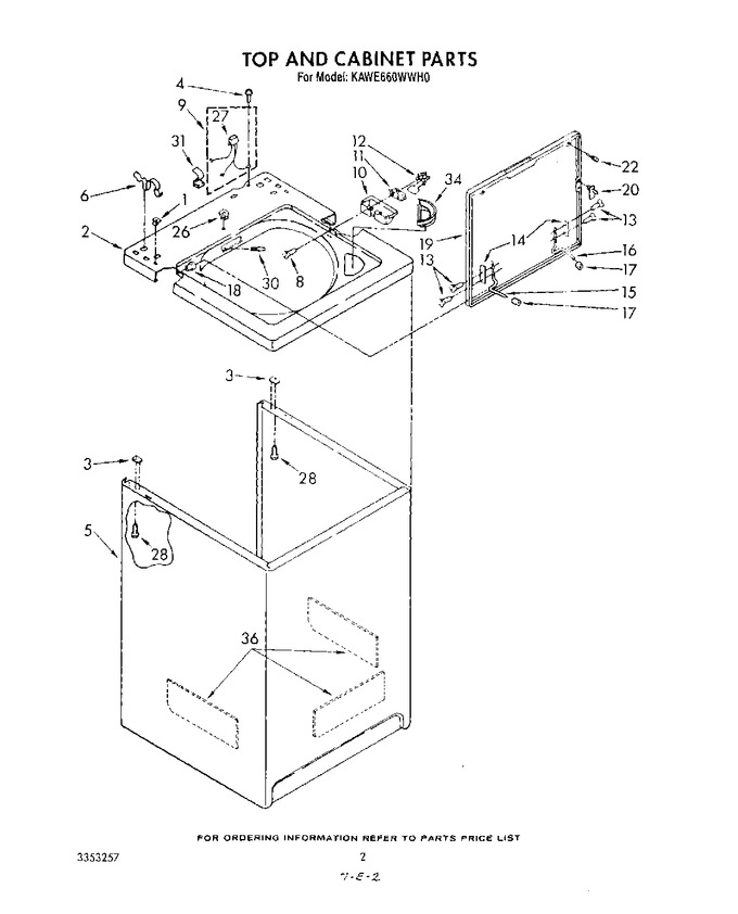 Diagram for KAWE660WAL0