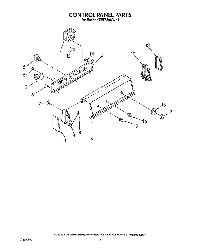 Diagram for KAWE660WWH1