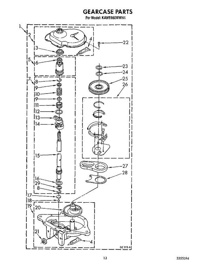 Diagram for KAWE660WWH1