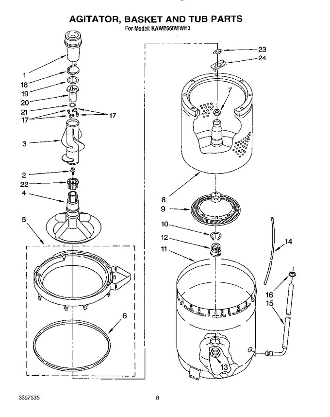 Diagram for KAWE660WAL3