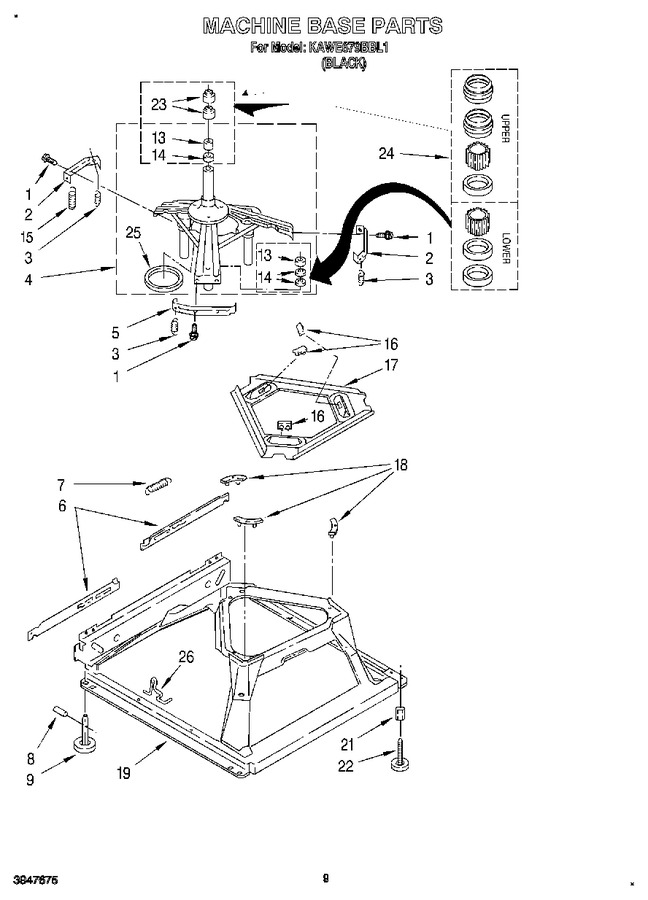 Diagram for KAWE679BBL1