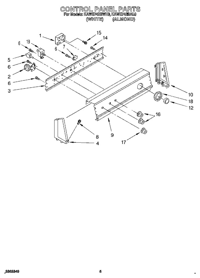 Diagram for KAWE742BAL0