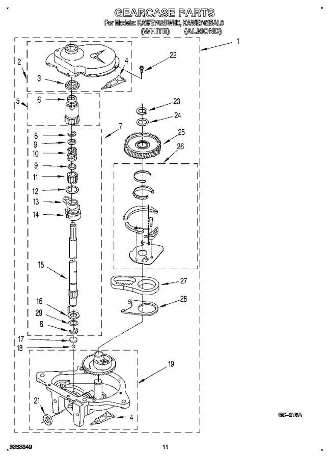 Diagram for KAWE742BAL0