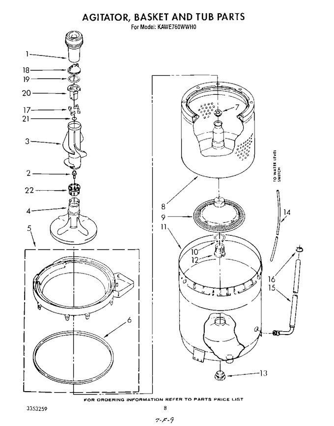 Diagram for KAWE760WAL0