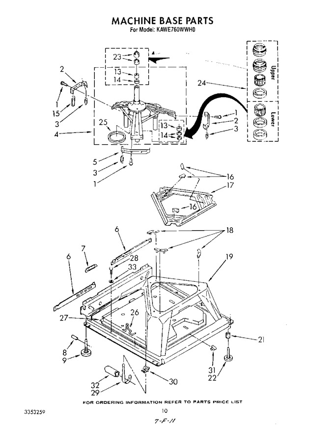 Diagram for KAWE760WAL0