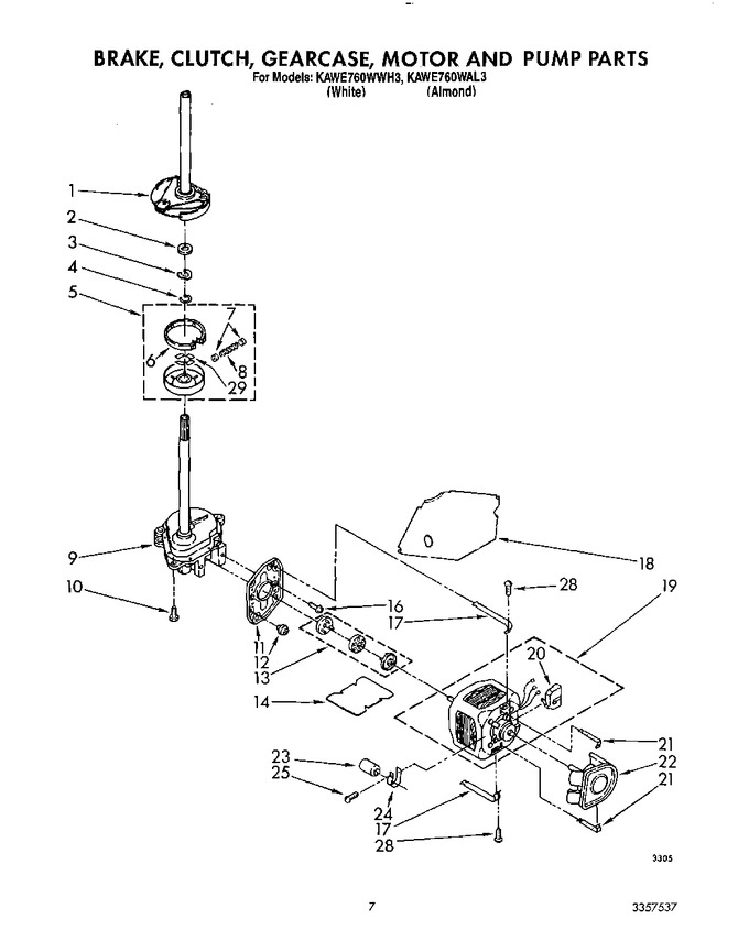 Diagram for KAWE760WAL3