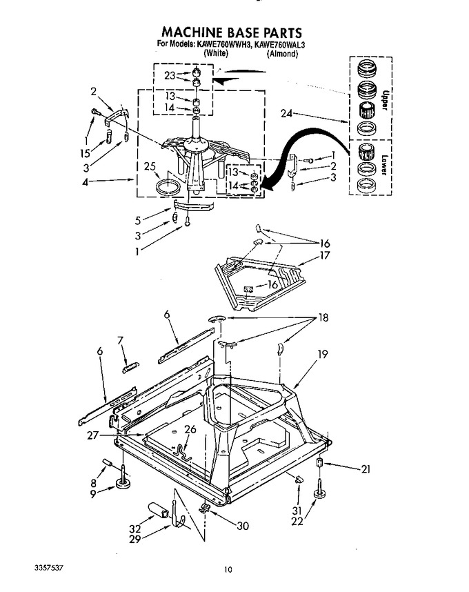 Diagram for KAWE760WWH3