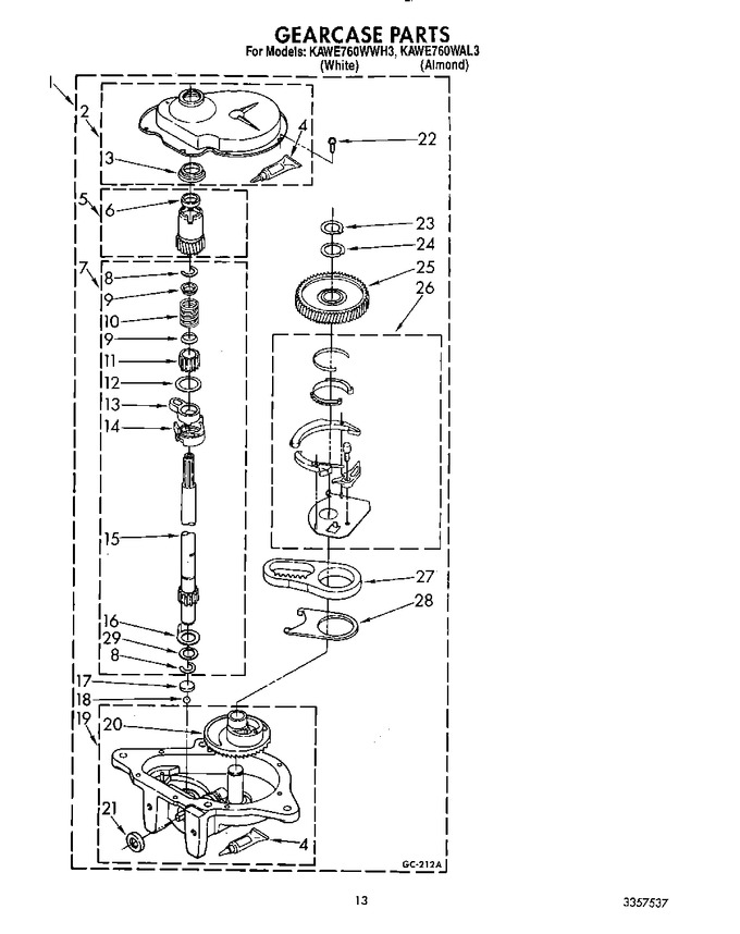 Diagram for KAWE760WAL3