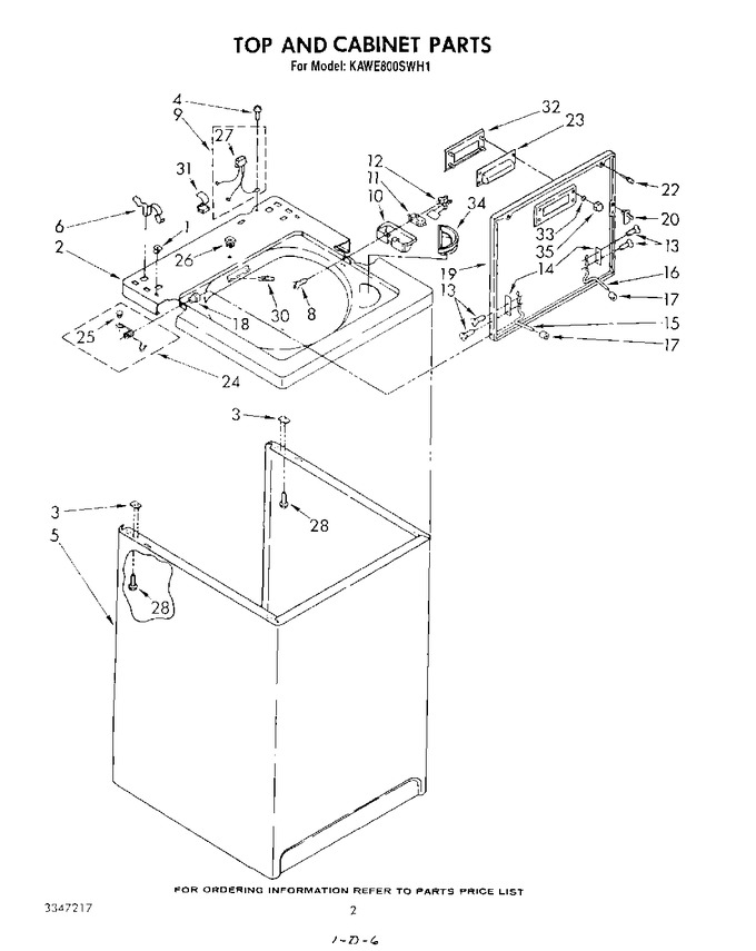 Diagram for KAWE800SWH1