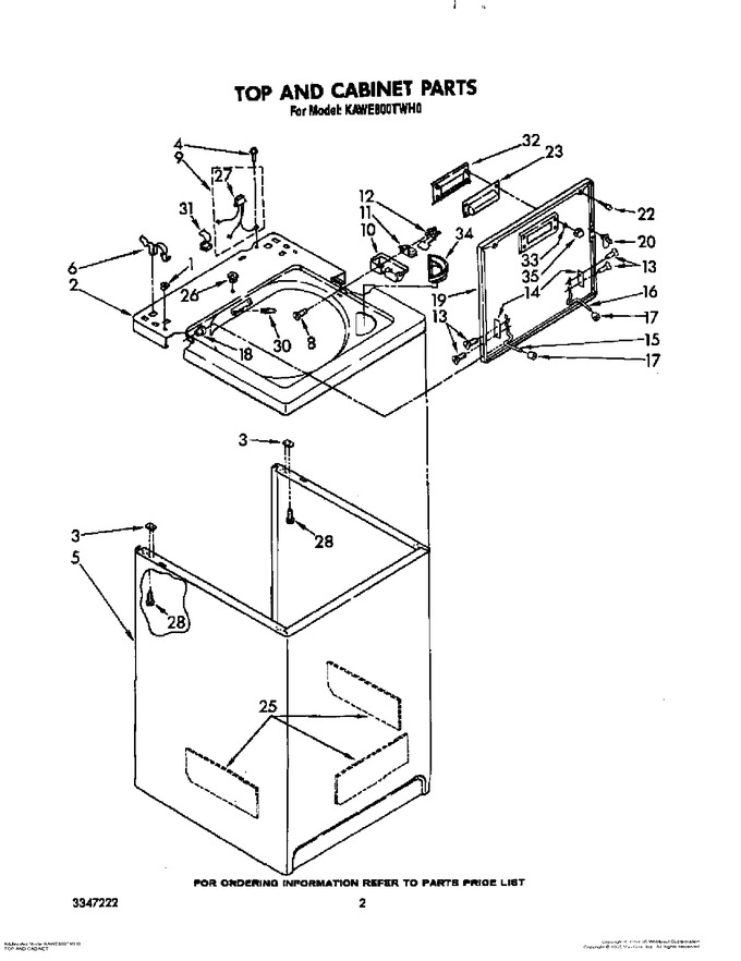 Diagram for KAWE800TWH0