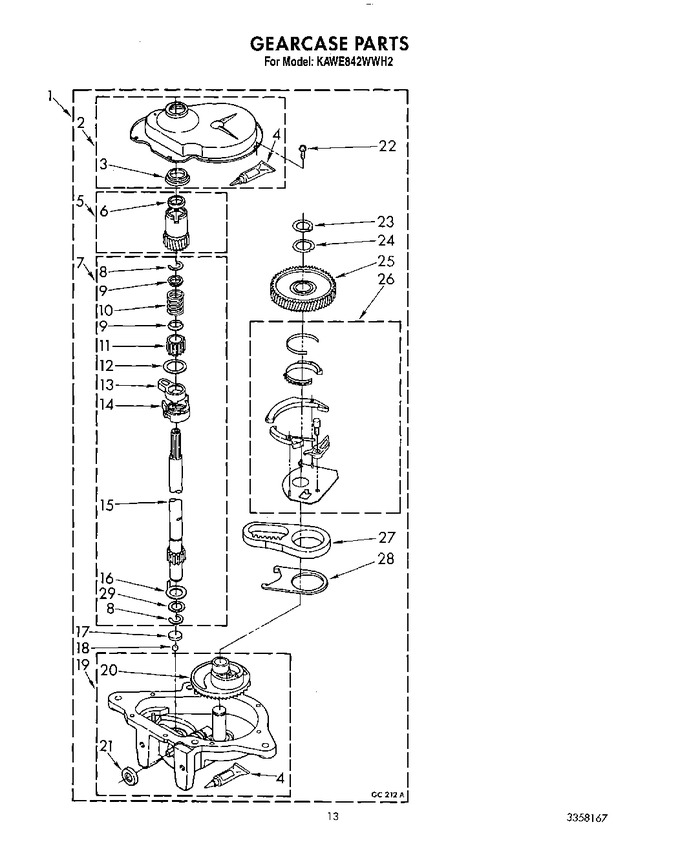 Diagram for KAWE842WAL2