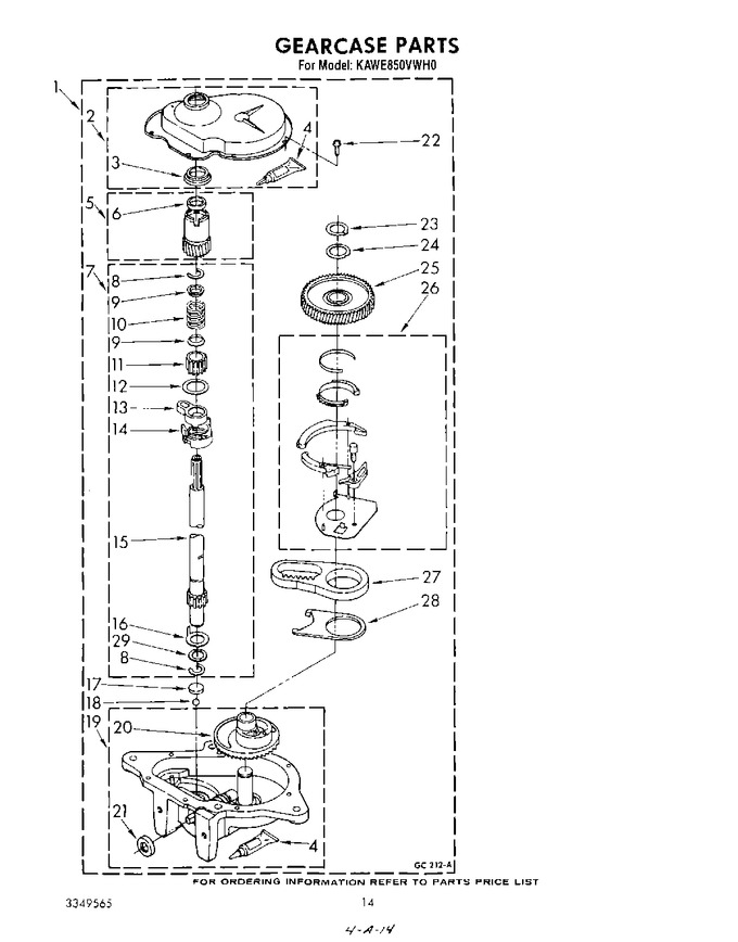 Diagram for KAWE850VAL0