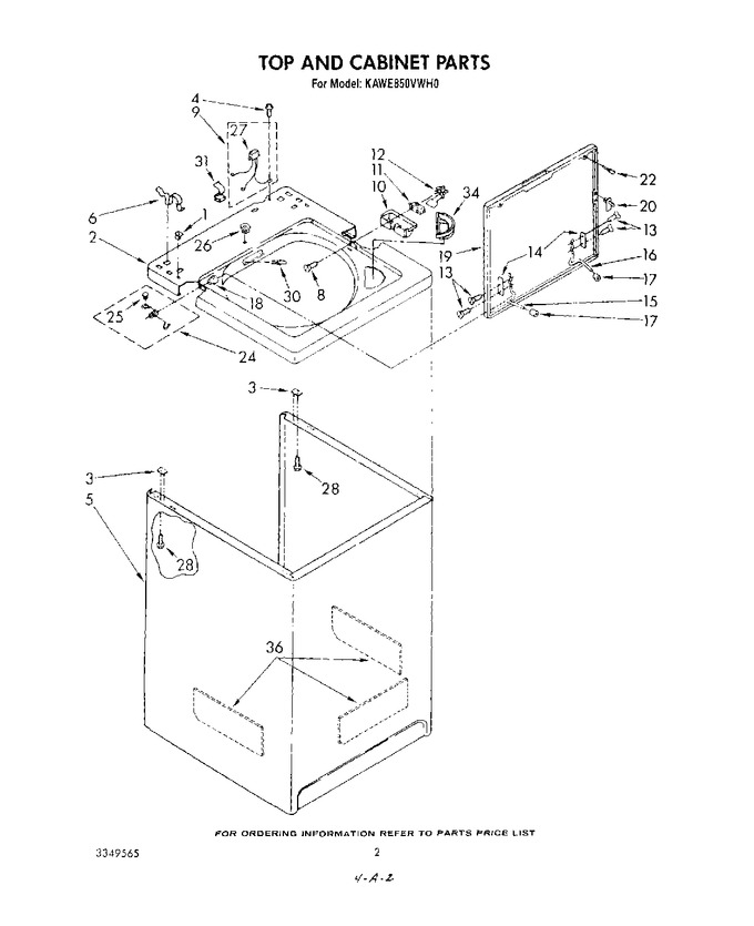 Diagram for KAWE850VAL0