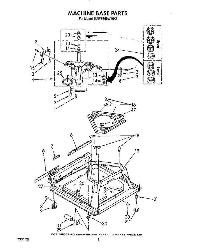 Diagram for KAWE860WWH2