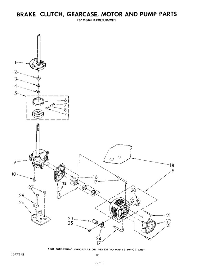 Diagram for KAWE900SWH1