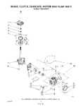 Diagram for 09 - Brake, Clutch, Gearcase, Motor And Pump