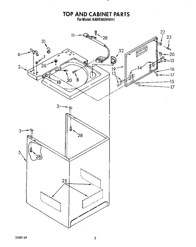 Diagram for KAWE960WWH1