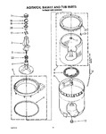 Diagram for 06 - Agitator, Basket And Tub Parts