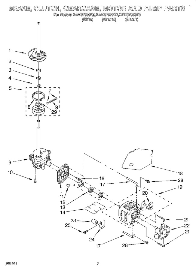 Diagram for KAWS700GT0