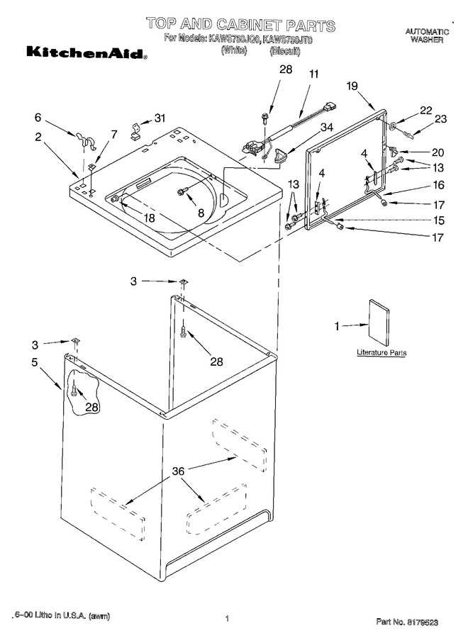 Diagram for KAWS750JQ0