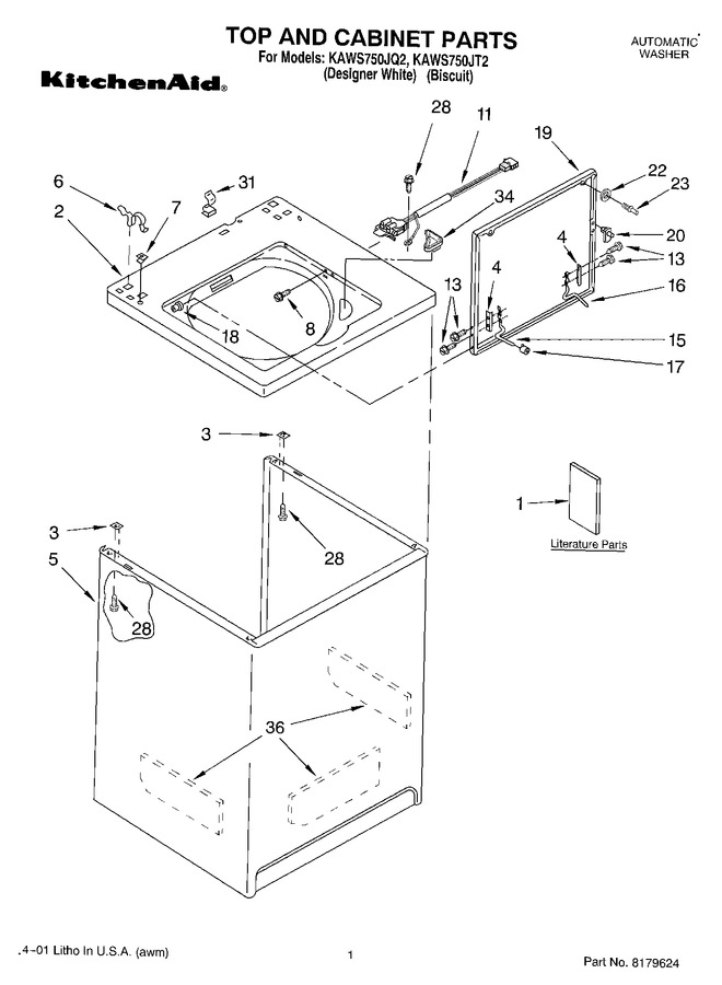 Diagram for KAWS750JQ2