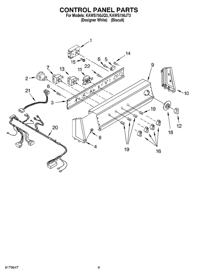 Diagram for KAWS750JQ3