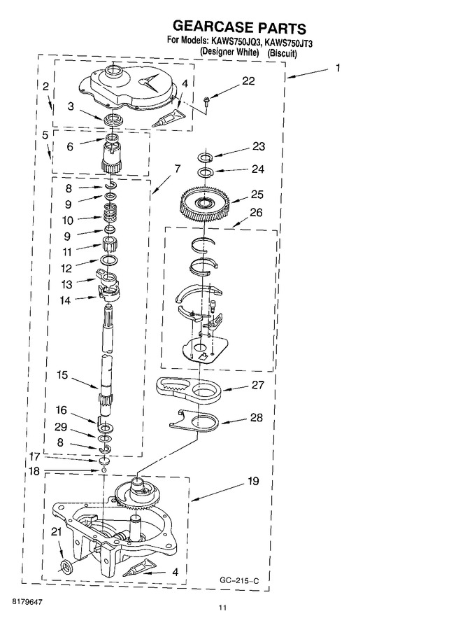 Diagram for KAWS750JQ3