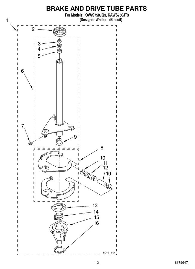 Diagram for KAWS750JQ3