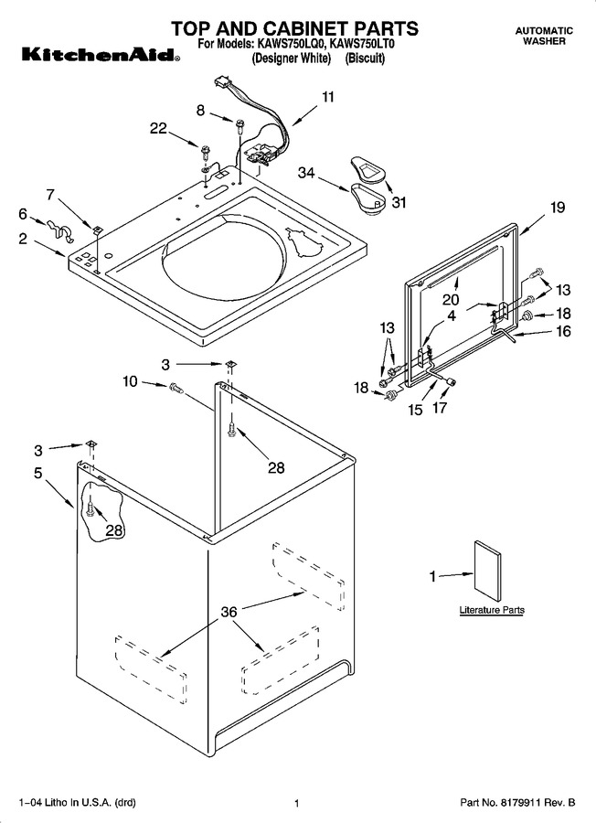 Diagram for KAWS750LQ0