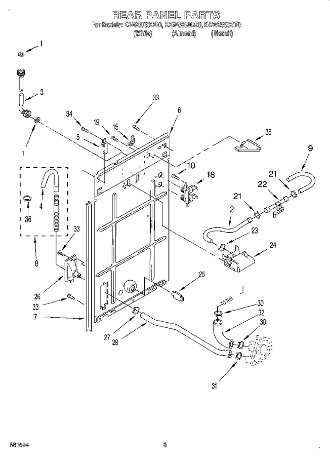 Diagram for KAWS850GT0