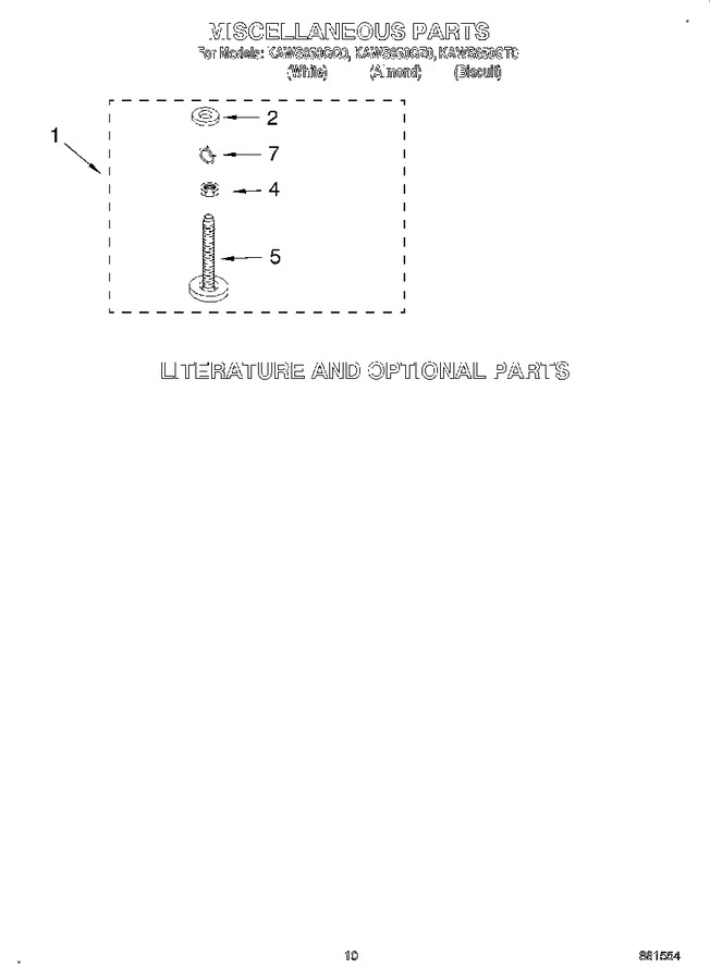 Diagram for KAWS850GT0