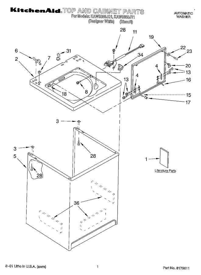 Diagram for KAWS850JQ1