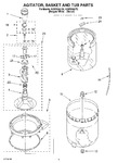 Diagram for 03 - Agitator, Basket And Tub