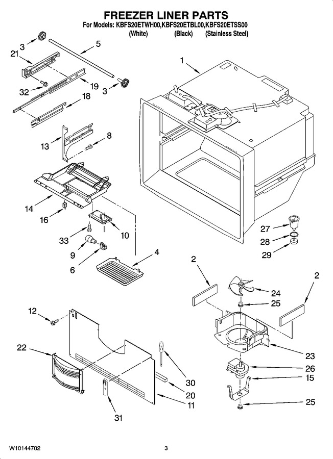 Diagram for KBFS20ETWH00