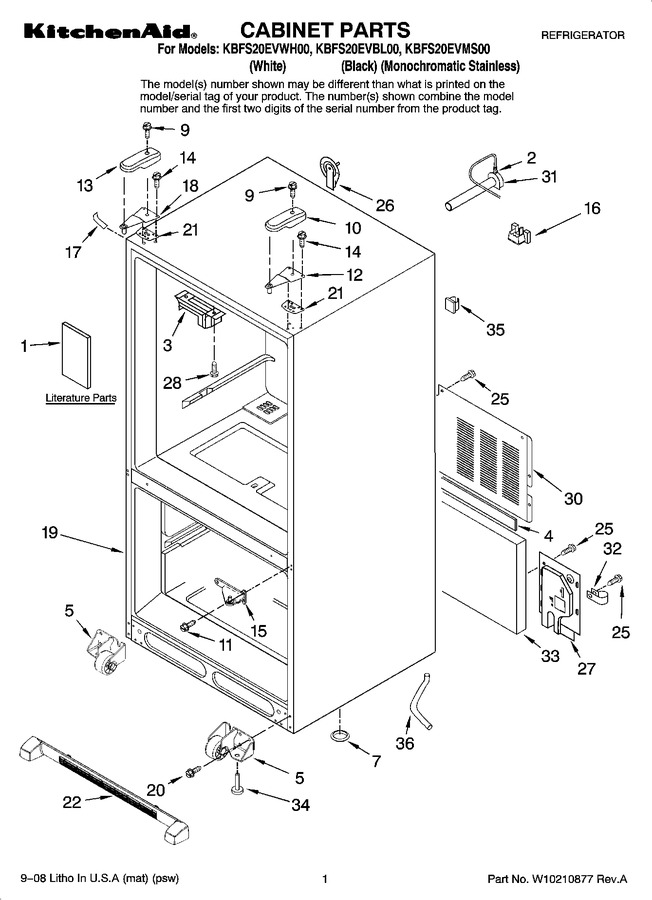 Diagram for KBFS20EVWH00