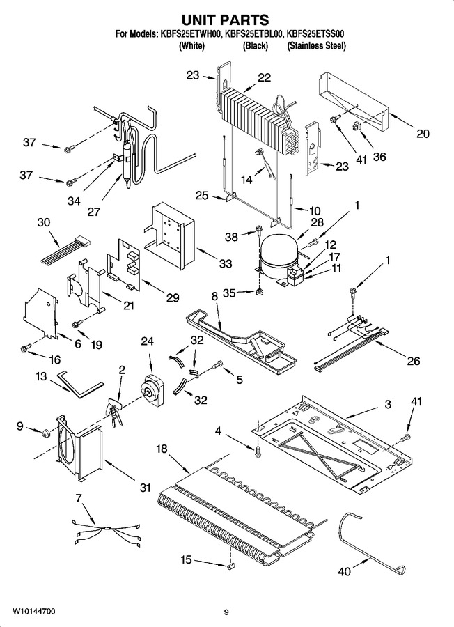 Diagram for KBFS25ETWH00