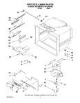 Diagram for 02 - Freezer Liner Parts