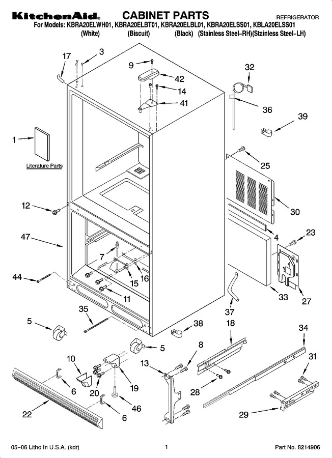 Diagram for KBRA20ELWH01