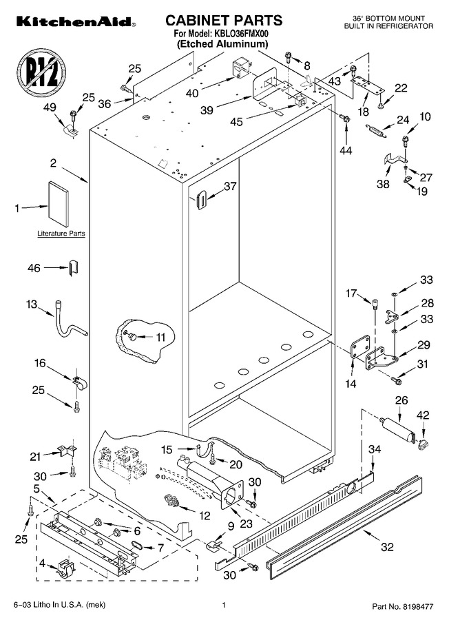 Diagram for KBLO36FMX00