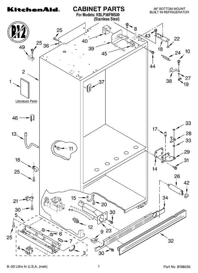 Diagram for KBLP36FMS00