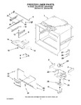 Diagram for 03 - Freezer Liner Parts