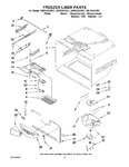 Diagram for 03 - Freezer Liner Parts