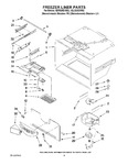 Diagram for 03 - Freezer Liner Parts