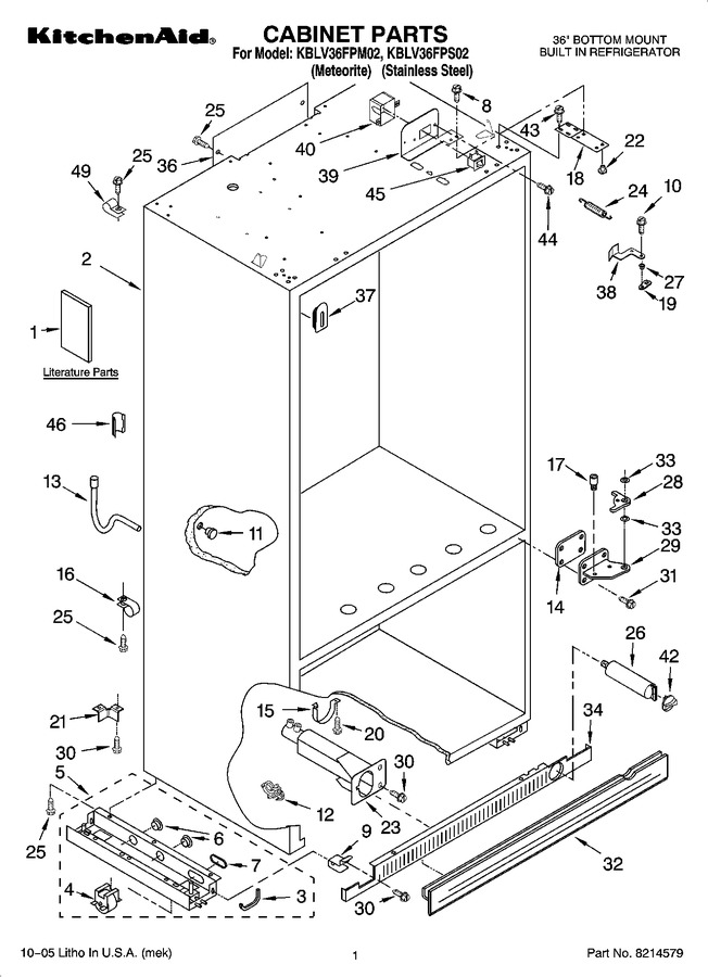 Diagram for KBLV36FPS02