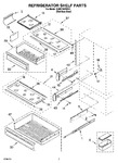 Diagram for 05 - Refrigerator Shelf Parts