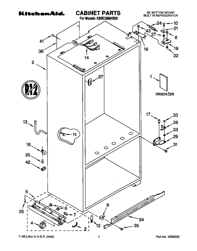 Diagram for KBRC36MHS00